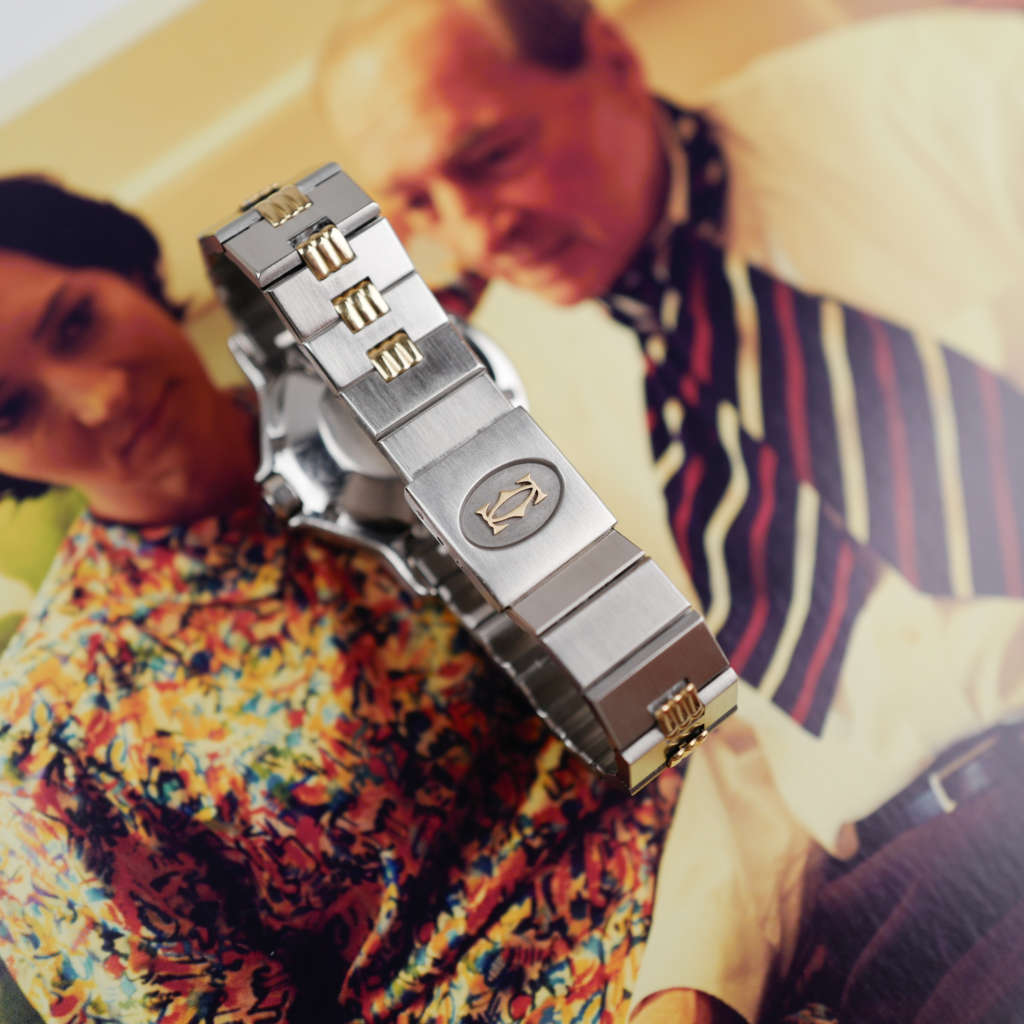 cartier-santos-octogonale-gordon-or-acier-grand-modele-ref-2966-vintage-1990