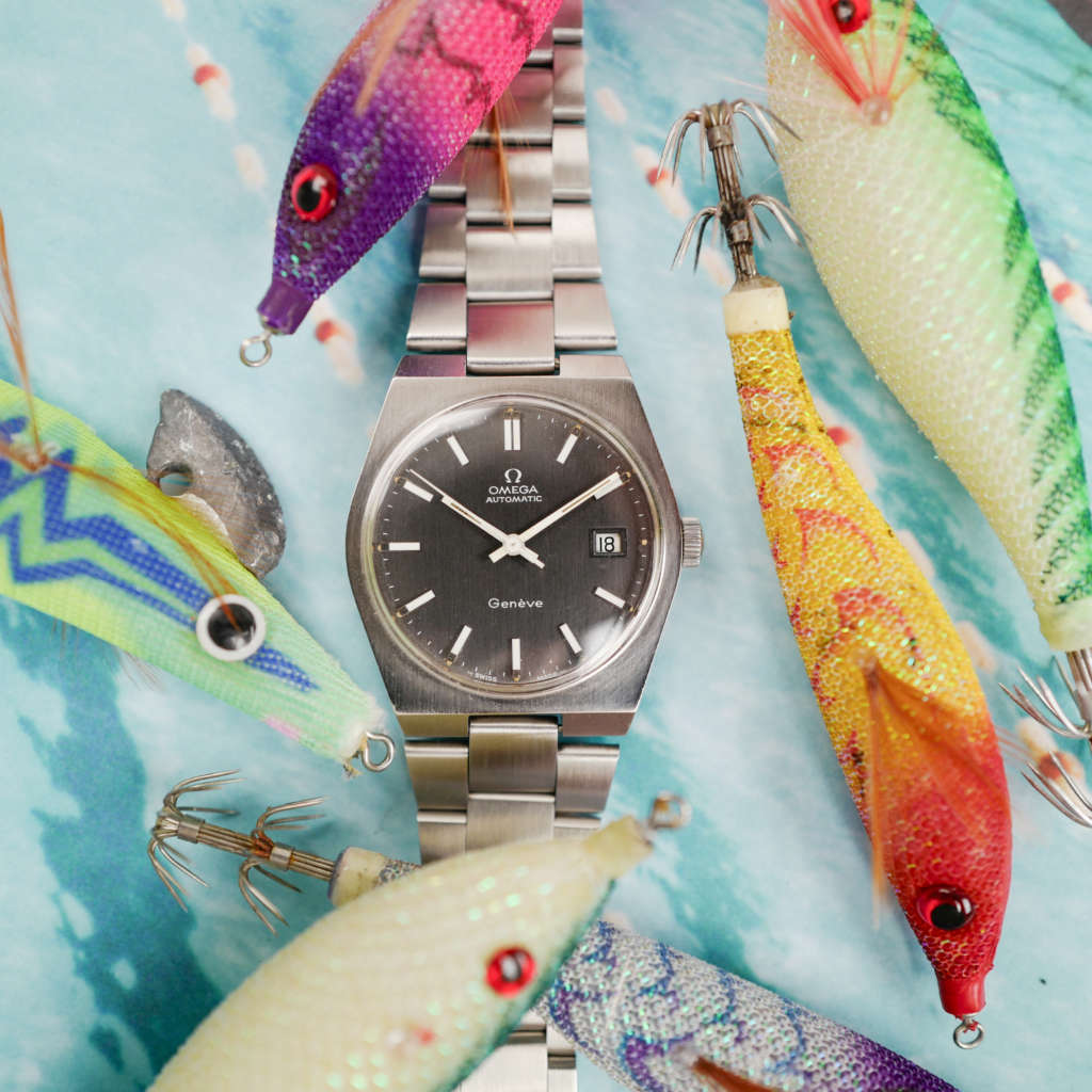 omega-geneve-acier-cadran-noir-vintage-1973-acier