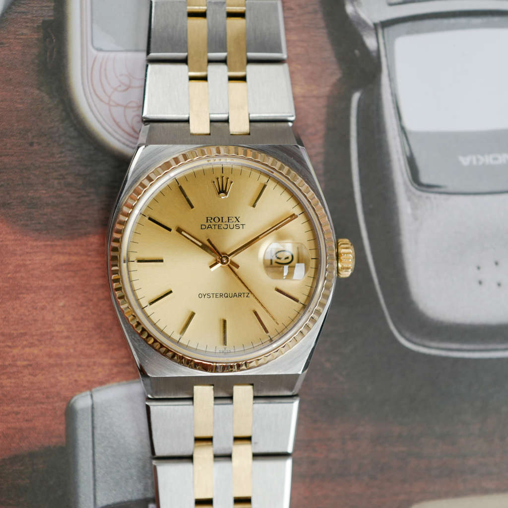 rolex-datejust-oysterquartz-ref-17013-cadran-doré-1979-jubilee-bicolore