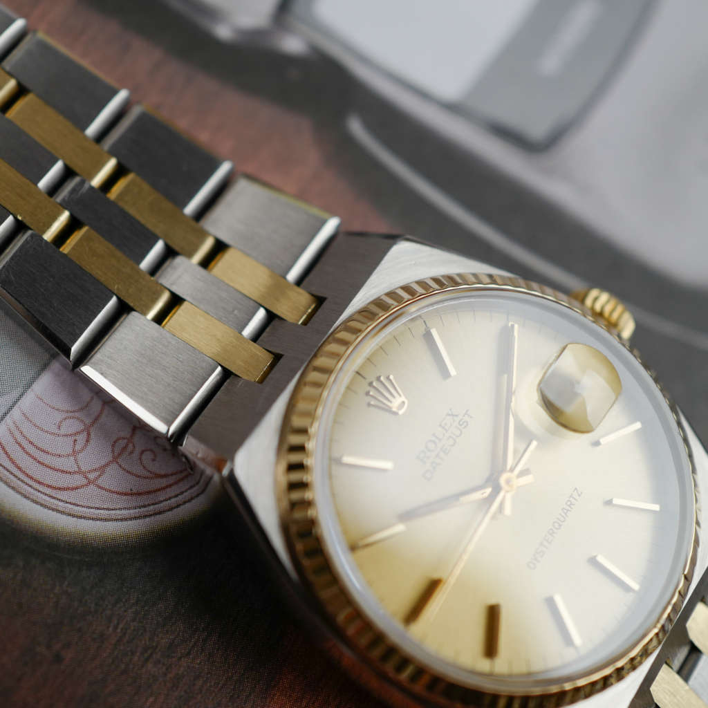 rolex-datejust-oysterquartz-ref-17013-cadran-doré-1979-jubilee-bicolore