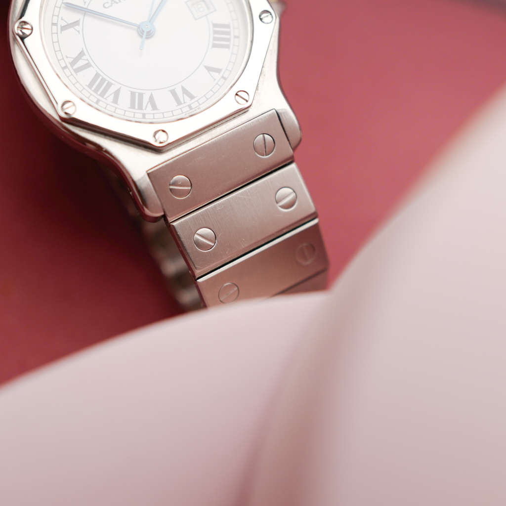 cafe-noir-montres-horloger-marseille-cartier-santos-octogonale-octo-2965-acier-homme-automatique-vintage-octo-grand-modèle-acier-GM