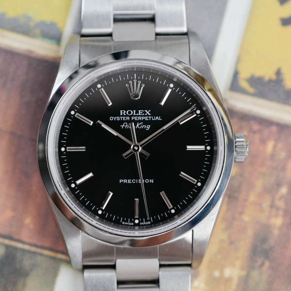 cafe-noir-montres-horloger-marseille-rolex-airking-vintage-full-set-2000-automatique