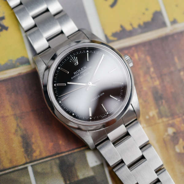 cafe-noir-montres-horloger-marseille-rolex-airking-vintage-full-set-2000-automatique