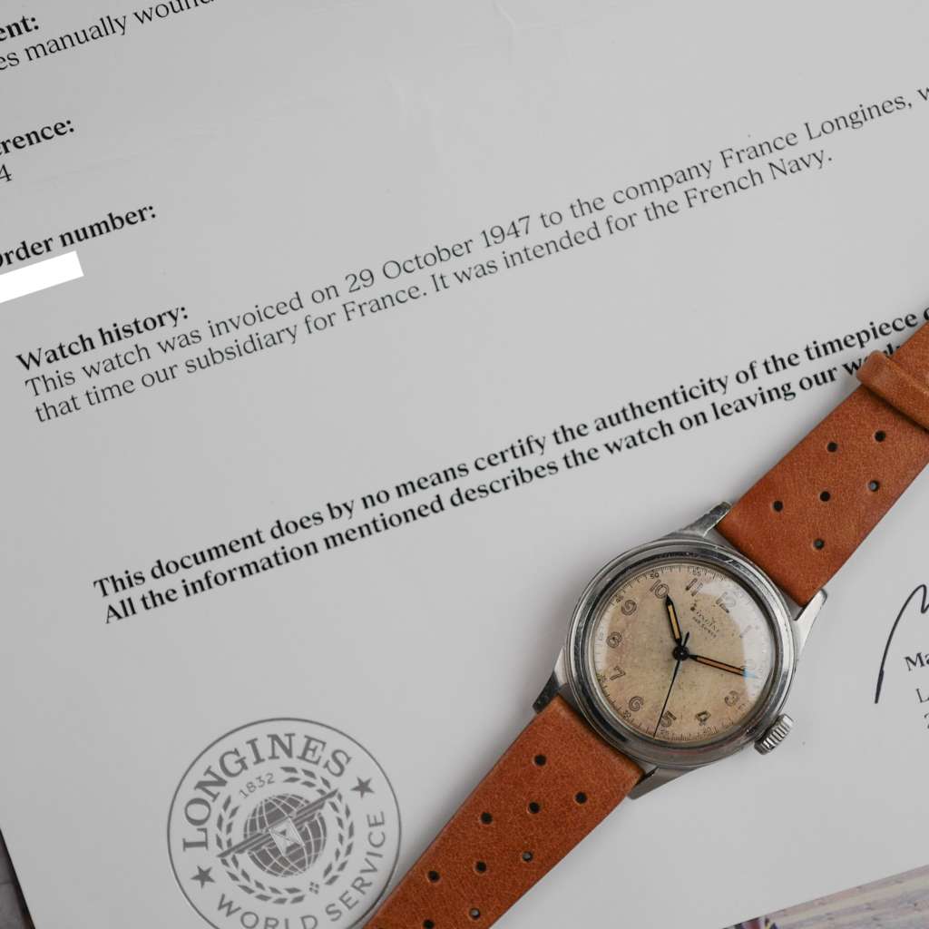 cafe noir montres vintage horloger marseille longines fab suisse ref 5774 marine nationale