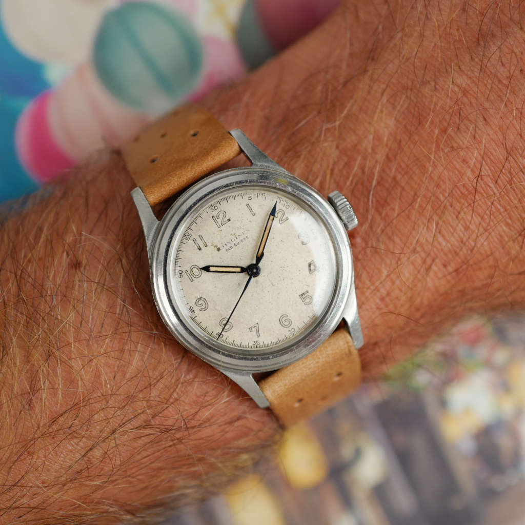 cafe noir montres vintage horloger marseille longines fab suisse ref 5774 marine nationale