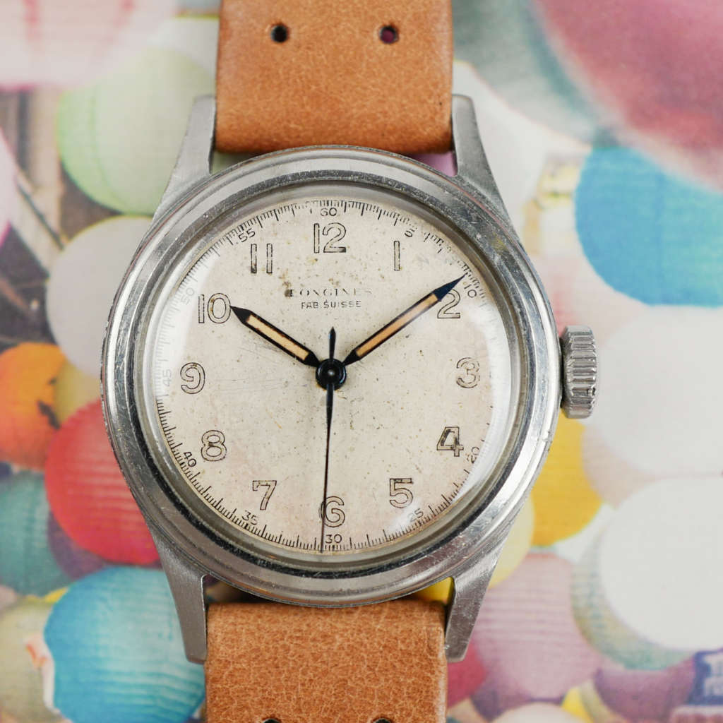 cafe noir montres vintage horloger marseille longines fab suisse ref 5774 marine nationale