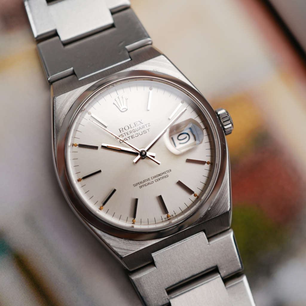 cafe noir montres horloger marseille rolex-datejust-oysterquartz-17000-cadran-blanc