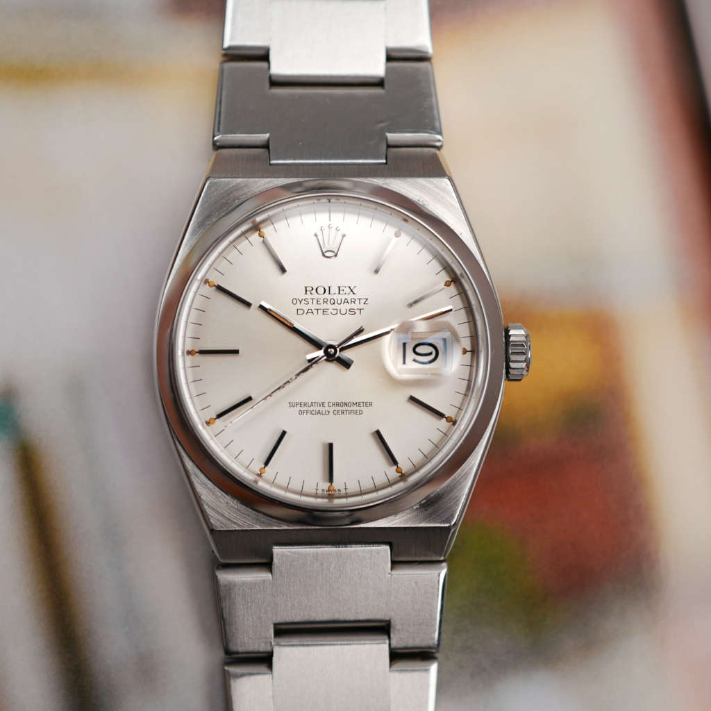 cafe noir montres horloger marseille rolex-datejust-oysterquartz-17000-cadran-blanc