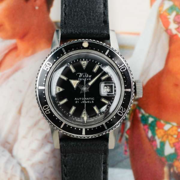 cafe noir montres horloger marseille wilka-mini-submariner-vintage-1970-automatique-plongeuse-femme