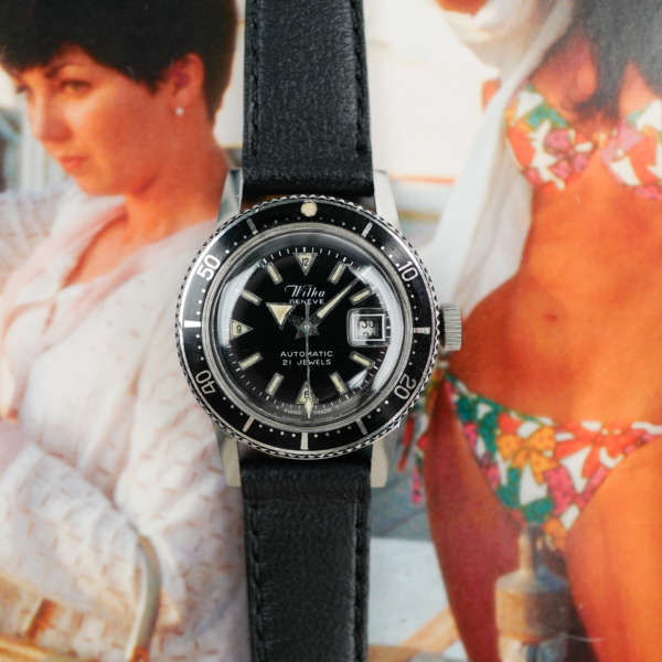 cafe noir montres horloger marseille wilka-mini-submariner-vintage-1970-automatique-plongeuse-femme