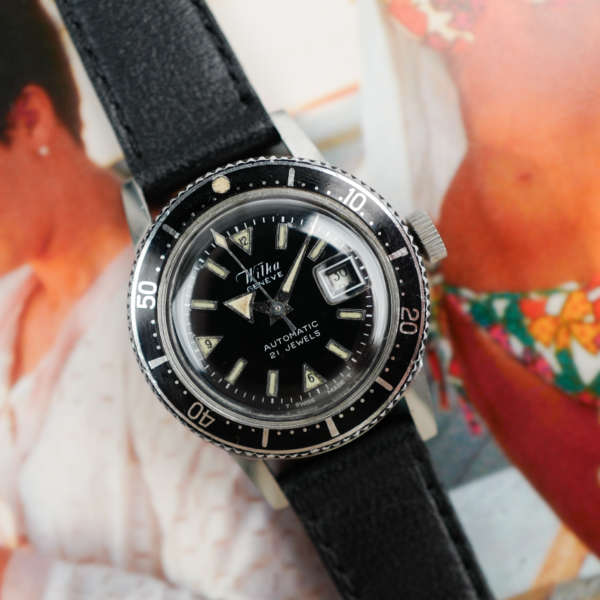 cafe noir montres horloger marseille wilka-mini-submariner-vintage-1970-automatique-plongeuse-femme