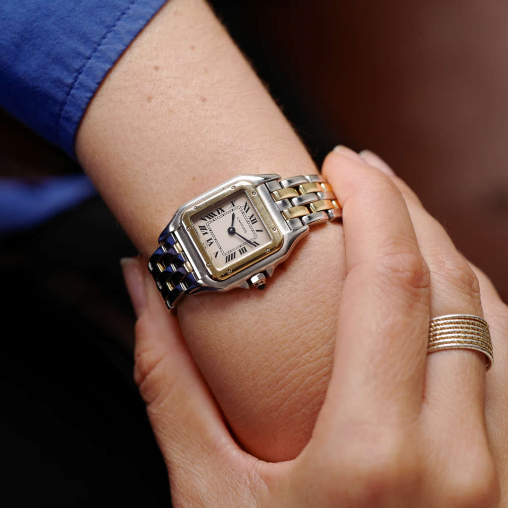 cafe-noir-montres-vintage-marseille-aix-horloger-cartier-panthere-bicolore-petit-modele-vintage-1990-or-acier