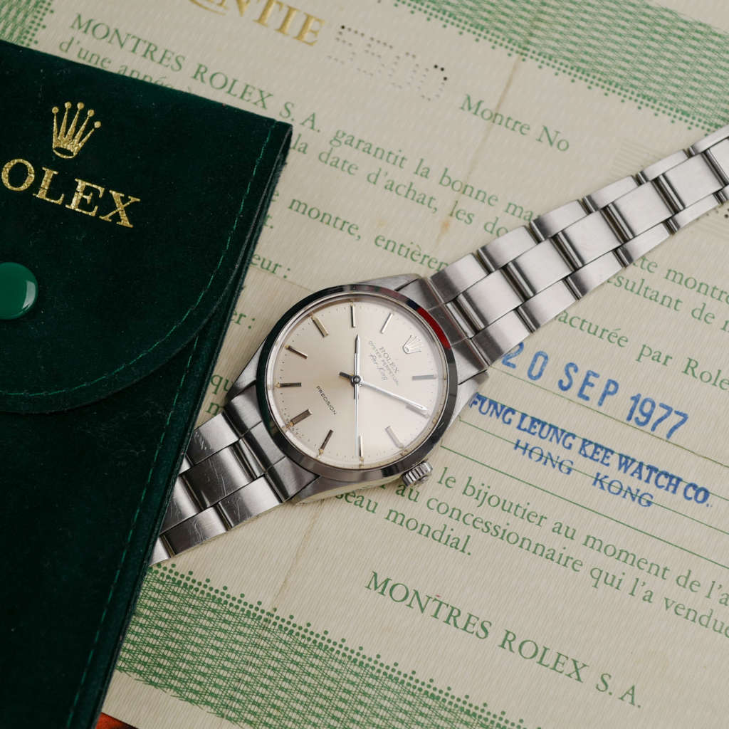cafe-noir-montres-vintage-marseille-aix-horloger-rolex-air-king-ref-5500-papier-vintage-1977-oyster-perpetual-papers-tritium