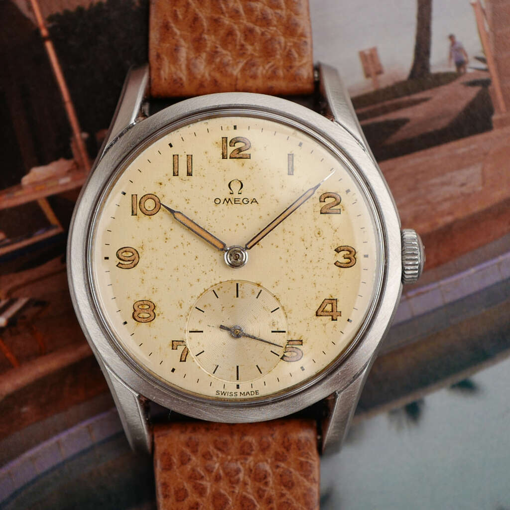 cafe noir les montres horloger marseille omega oversize turler zurich vintage tritium militaire 1952