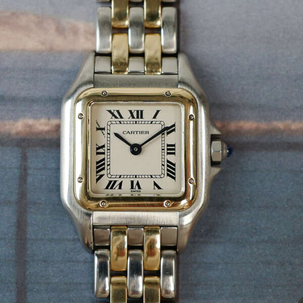 cafe-noir-montres-vintage-marseille-aix-horloger-cartier-panthere-bicolore-petit-modele-vintage-1990-or-acier