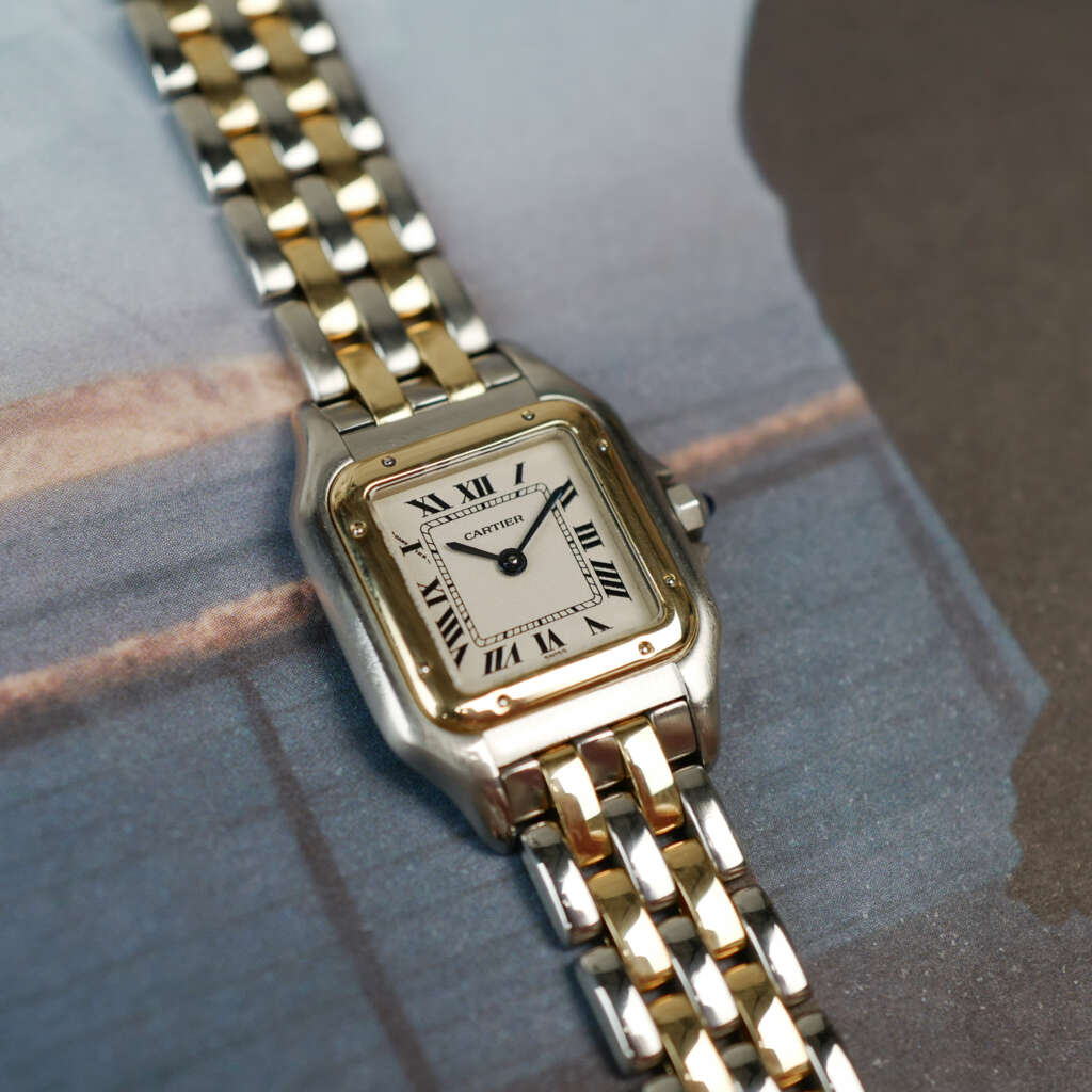 cafe-noir-montres-vintage-marseille-aix-horloger-cartier-panthere-bicolore-petit-modele-vintage-1990-or-acier