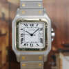 cartier-santos-homme-grand-modele-or-acier-vintage-1980-2671