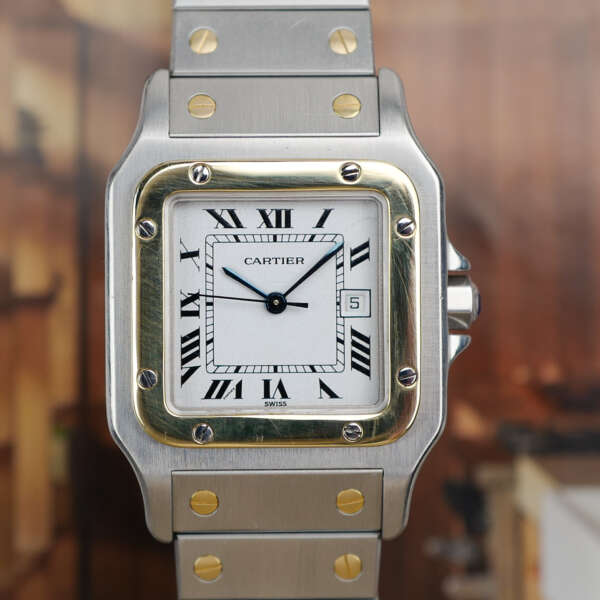 cartier-santos-homme-grand-modele-or-acier-vintage-1980-2671