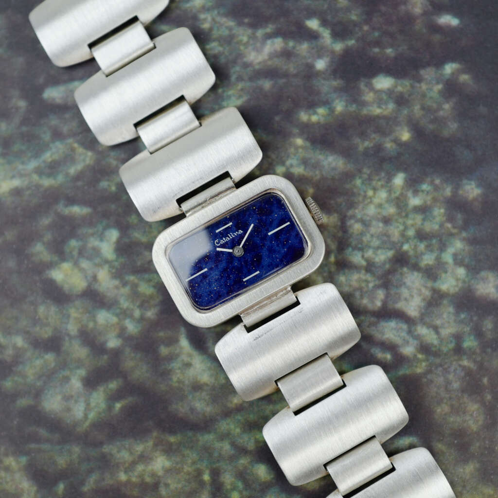 cafe-noir-montre-vintage-marseille-horloger-catalina-argent-cadran-bleu-lapis-1960