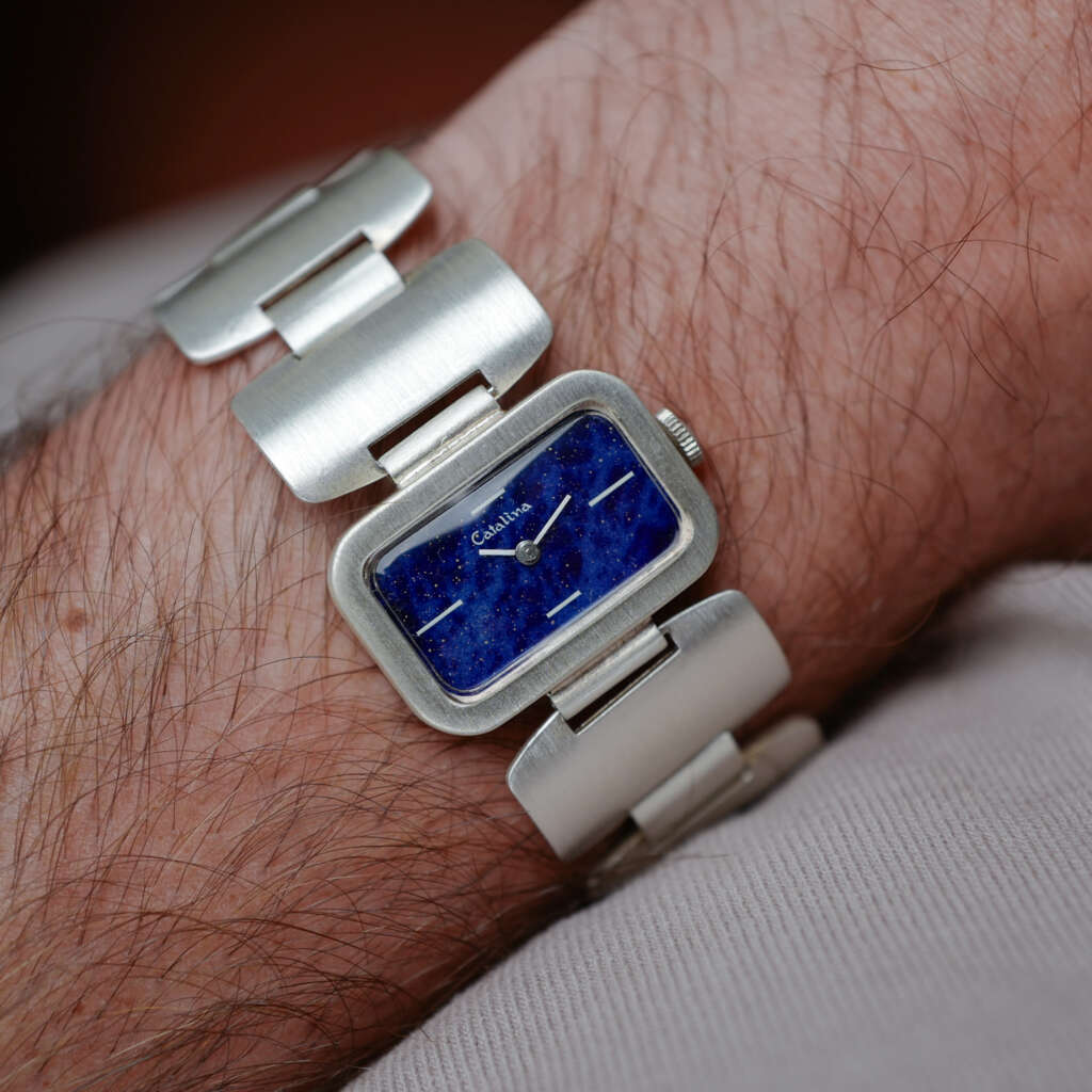 cafe-noir-montre-vintage-marseille-horloger-catalina-argent-cadran-bleu-lapis-1960