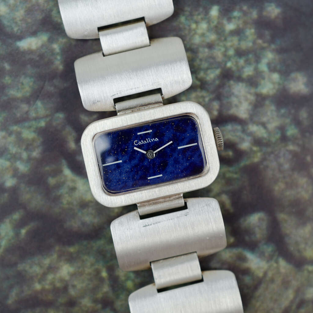 cafe-noir-montre-vintage-marseille-horloger-catalina-argent-cadran-bleu-lapis-1960