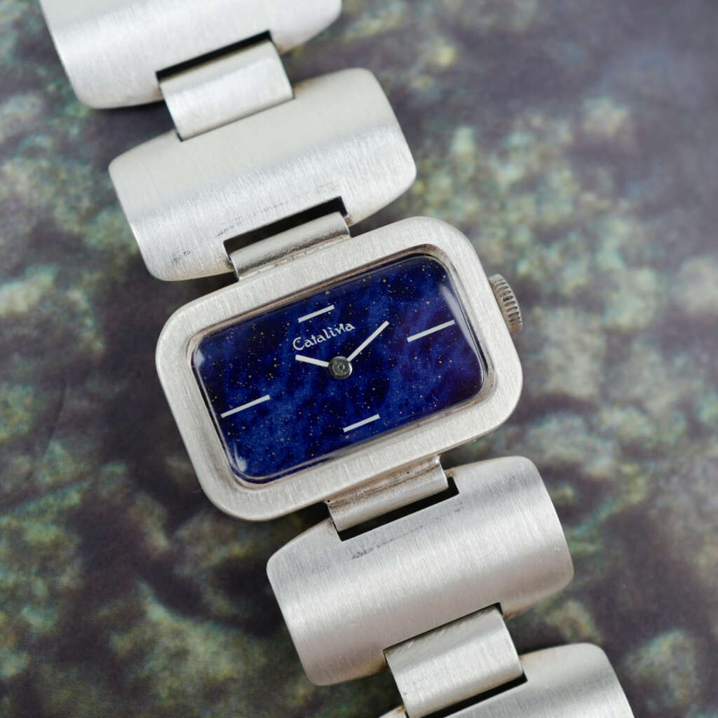 cafe-noir-montre-vintage-marseille-horloger-catalina-argent-cadran-bleu-lapis-1960