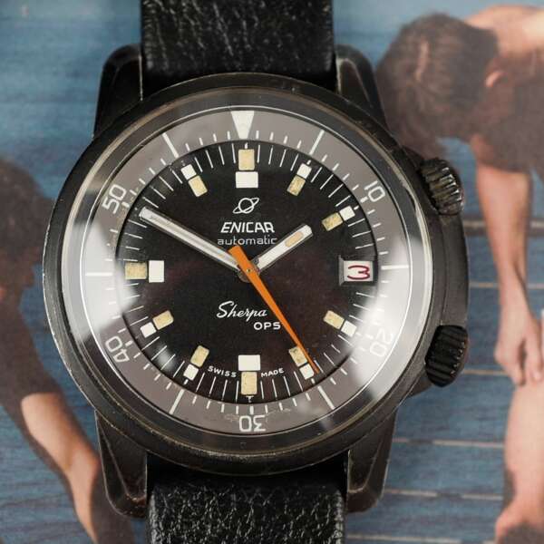 ENICAR Sherpa OPS Ultrasonic "PVD Military" (Vintage 1960)