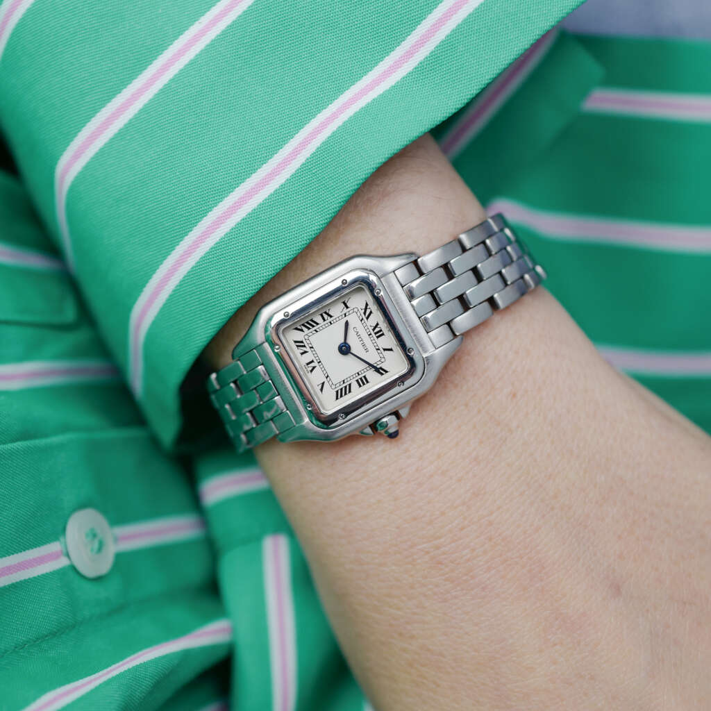 cartier-panthere-petit-modele-tout-acier-pour-femme-vintage-1990