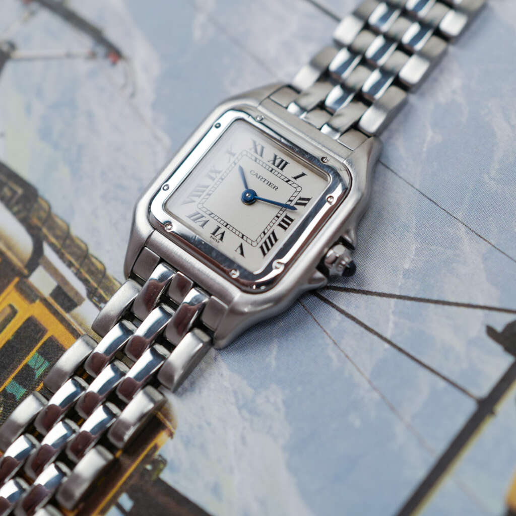 cartier-panthere-petit-modele-tout-acier-pour-femme-vintage-1990