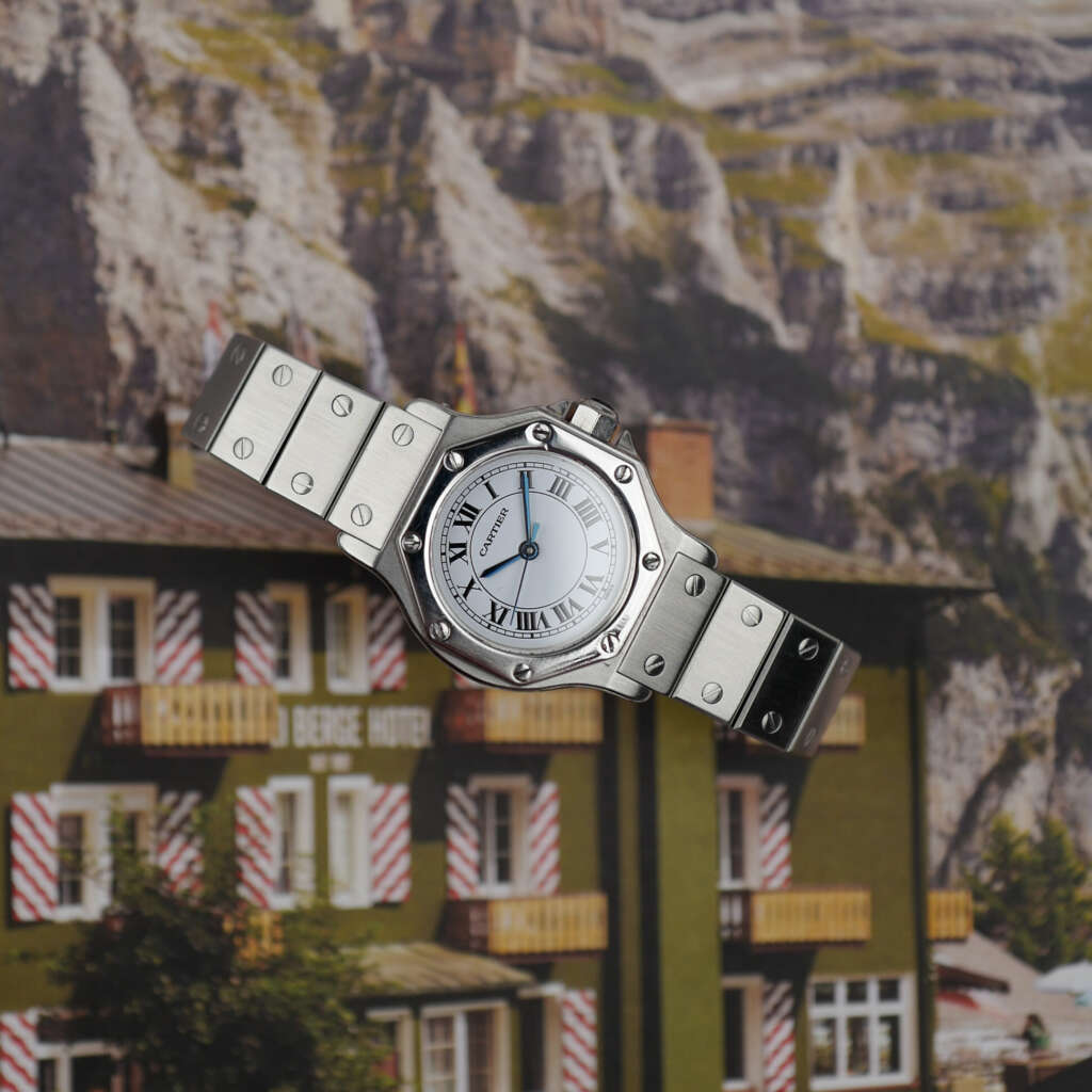 cartier-santos-mini-octogonale-ref-0906-petit-modele-acier-vintage-1980-femme
