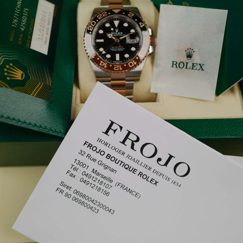 cafe-noir-montre-vintage-marseille-horloger-rolex-gmt-master-2-rootbeer-126711chnr-2023