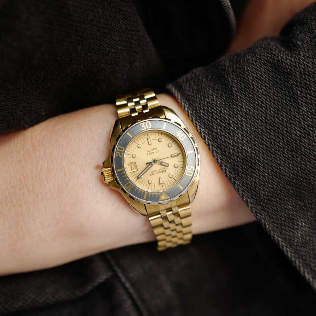 cafe-noir-montre-vintage-marseille-horloger-mermaid-submarex-quartz-600ft-femme