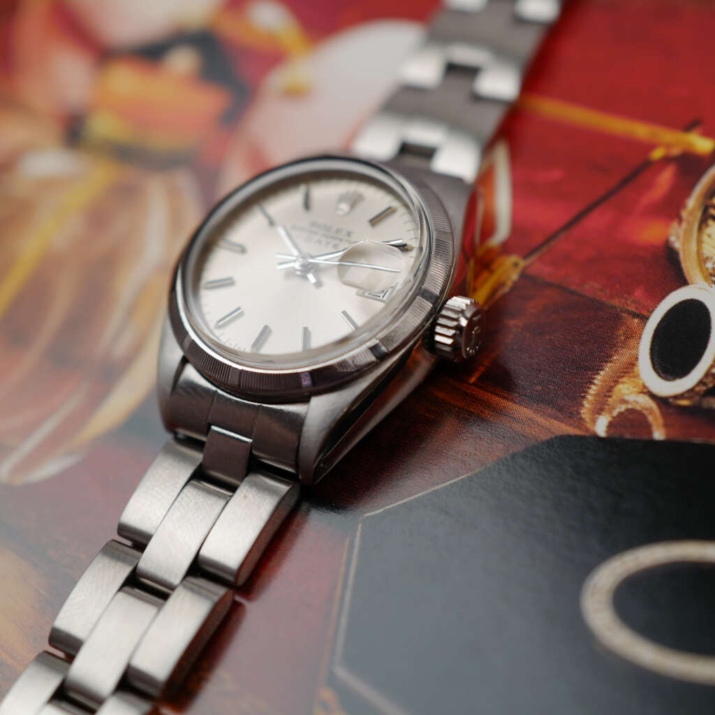 cafe-noir-montre-vintage-marseille-horloger-rolex-mini-oyster-perpetual-date-femme-1978-cadran-blanc