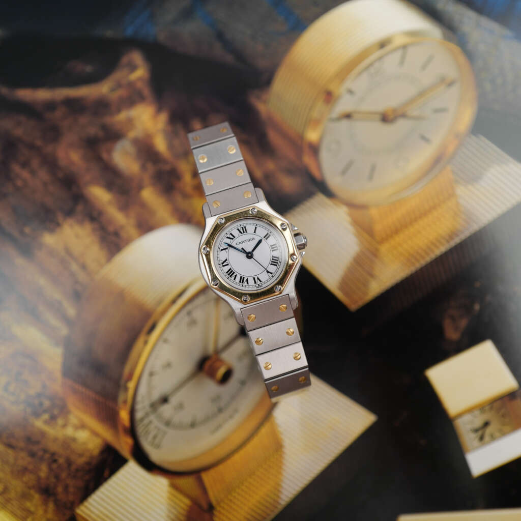 cartier-santos-mini-octogonale-ref-0907-modele-bicolore-vintage-1980-automatique