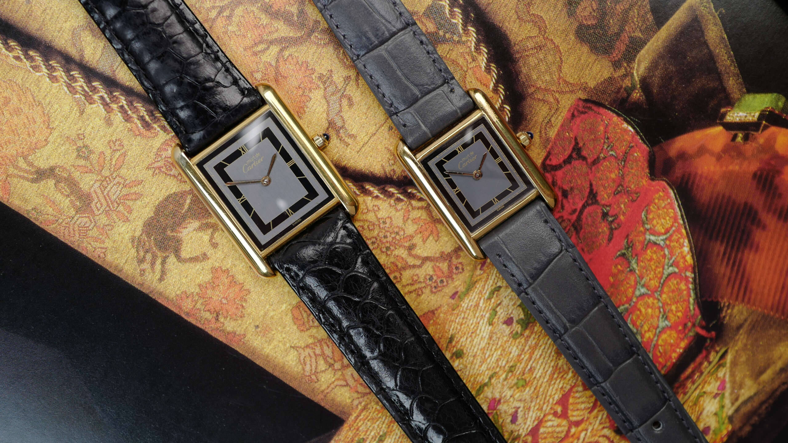 cafe-noir-montre-vintage-marseille-horloger-cartier-tank-must-pm-cadran-noir-sectoriel-1990