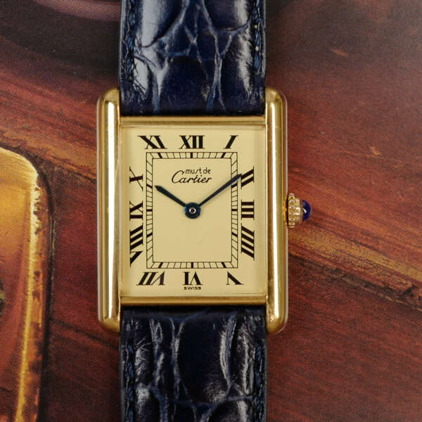 cafe-noir-montre-vintage-marseille-horloger-cartier-tank-must-vermeil-grand-modele-vintage-1990