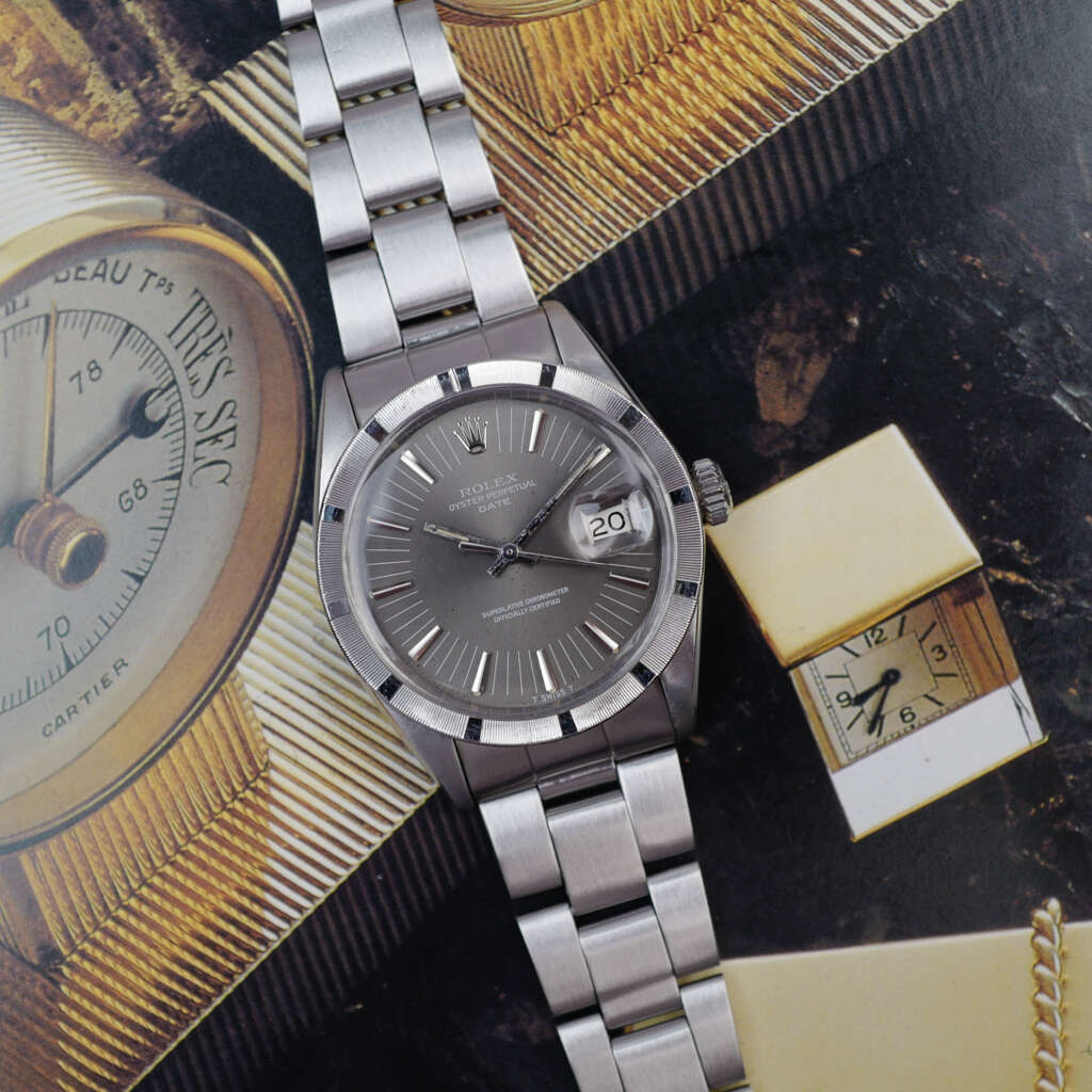 cafe-noir-montre-vintage-marseille-horloger-rolex-oyster-perpetual-date-1501-radial-grey-tritium-full-set-1974