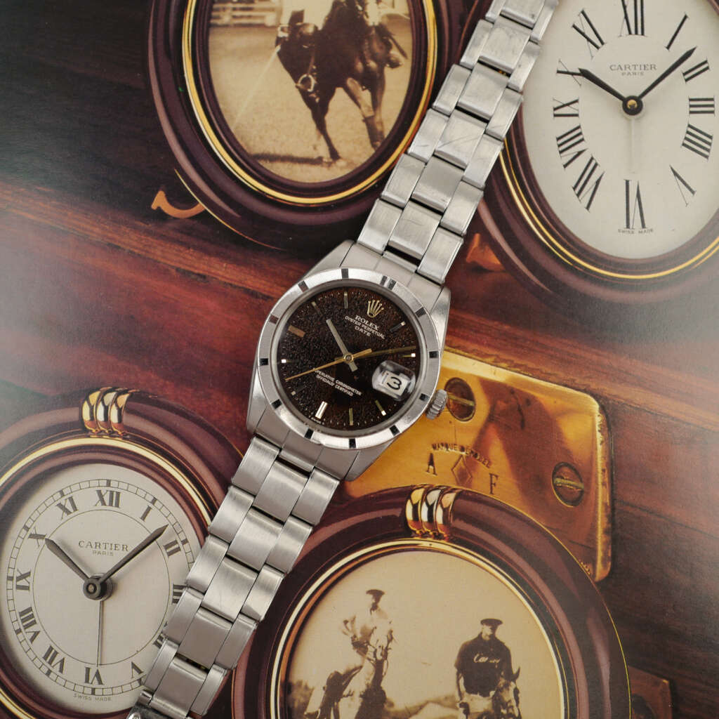 cafe-noir-montre-vintage-marseille-horloger-rolex-oyster-perpetual-date-1501-tropical-dial-1974