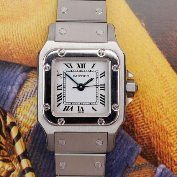 cafe-noir-montre-vintage-marseille-horloger-cartier-santos-galbee-petit-modele-acier-automatique-1990