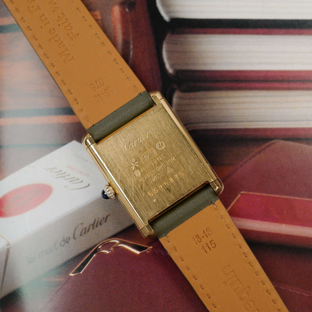 cafe-noir-montre-vintage-marseille-horloger-cartier-tank-must-grand-modele-dore-mecanique-1980