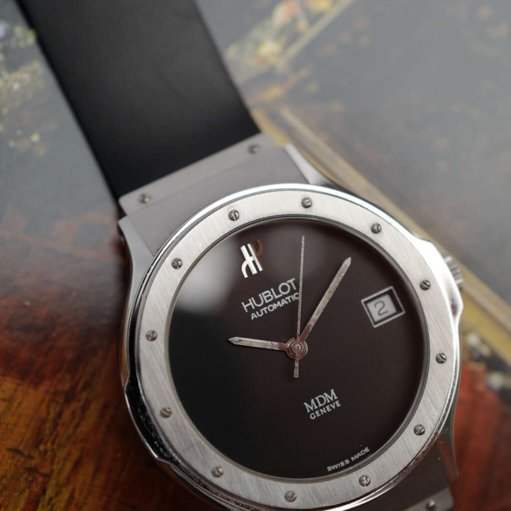 cafe-noir-montre-vintage-marseille-horloger-hublot-mdm-geneve-automatique-full-set-2001
