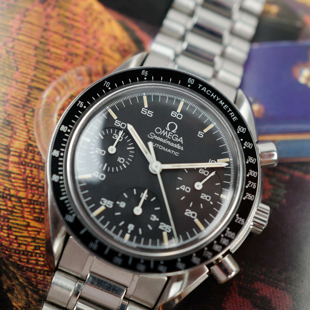 cafe-noir-montre-vintage-marseille-horloger-omega-speedmaster-reduced-tritium-1750032-automatique-1980