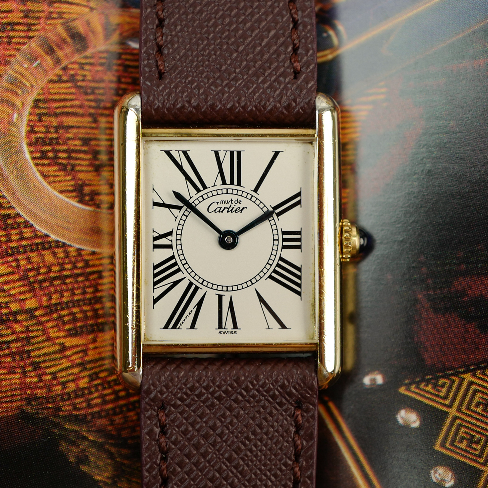 CARTIER Tank Must Quartz « Grand modèle Doré » (Vintage 1980)