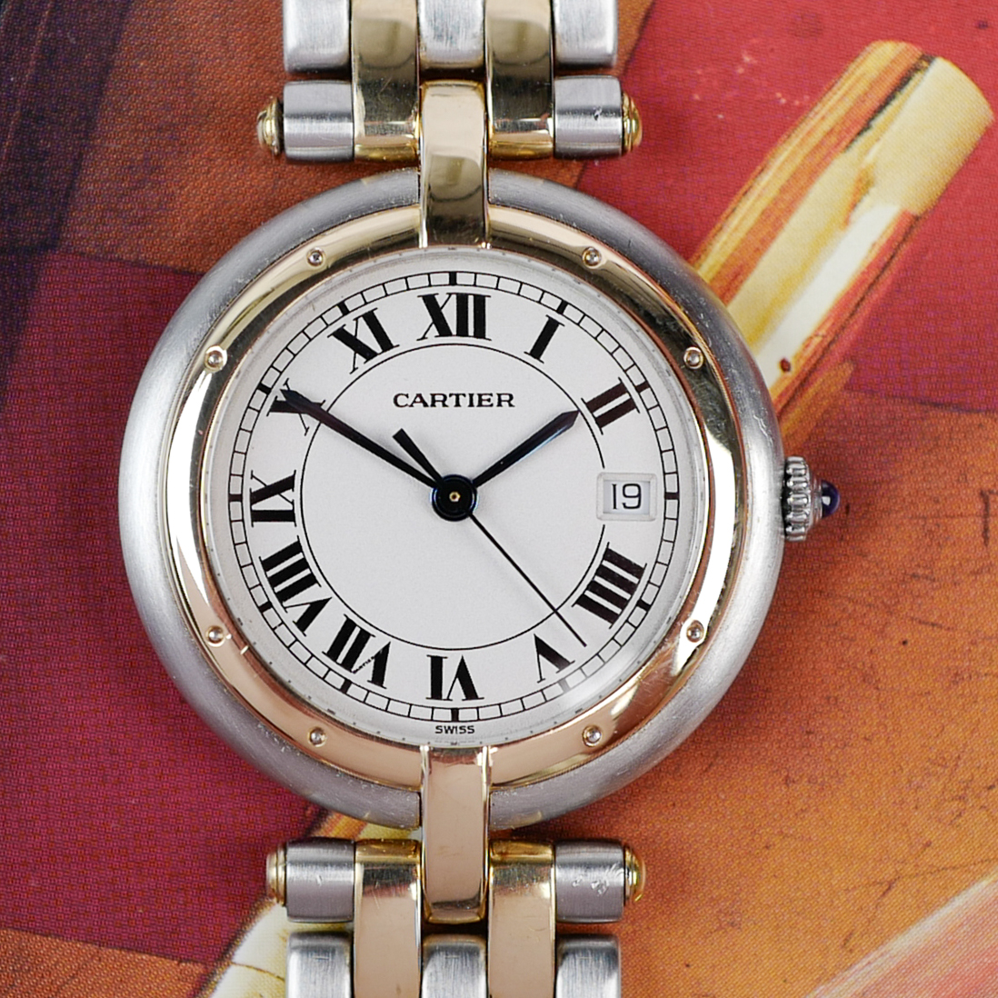 CARTIER Panthère Vendôme Or & Acier « Grand Modèle » (Vintage 1990)