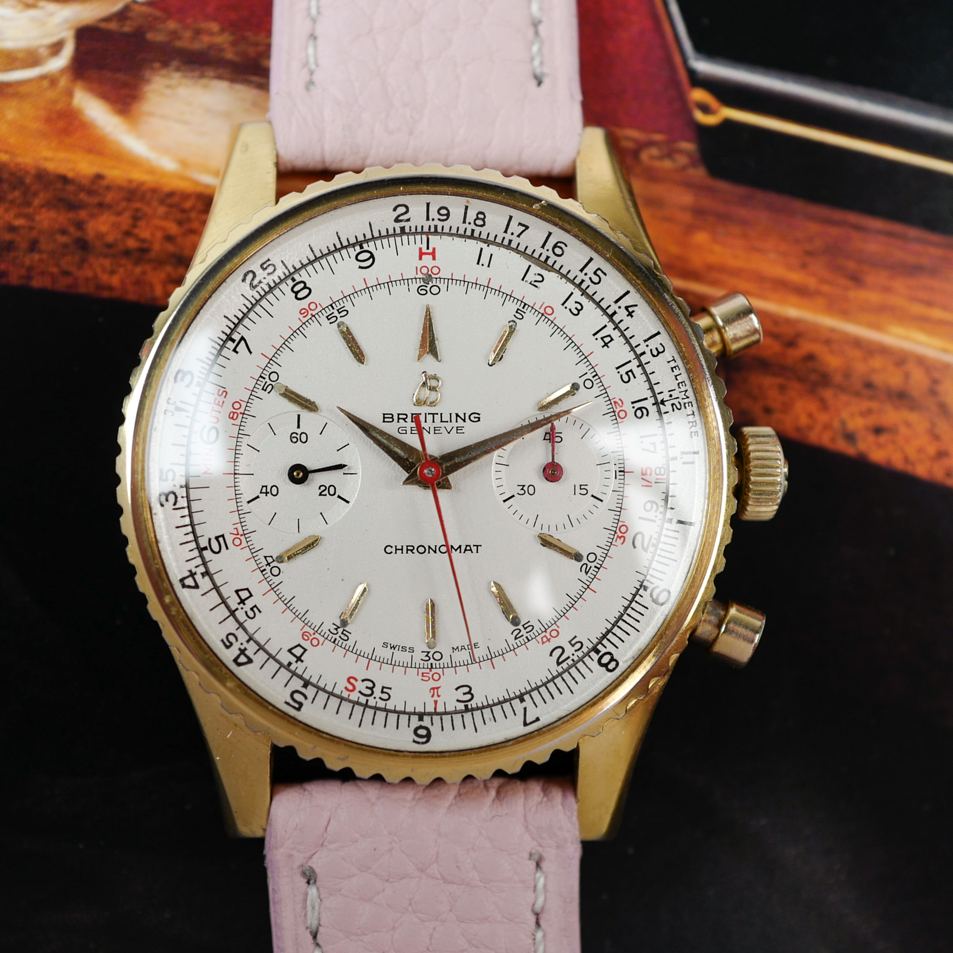 BREITLING Chronomat Dorée Réf. 7808 (Vintage 1960)
