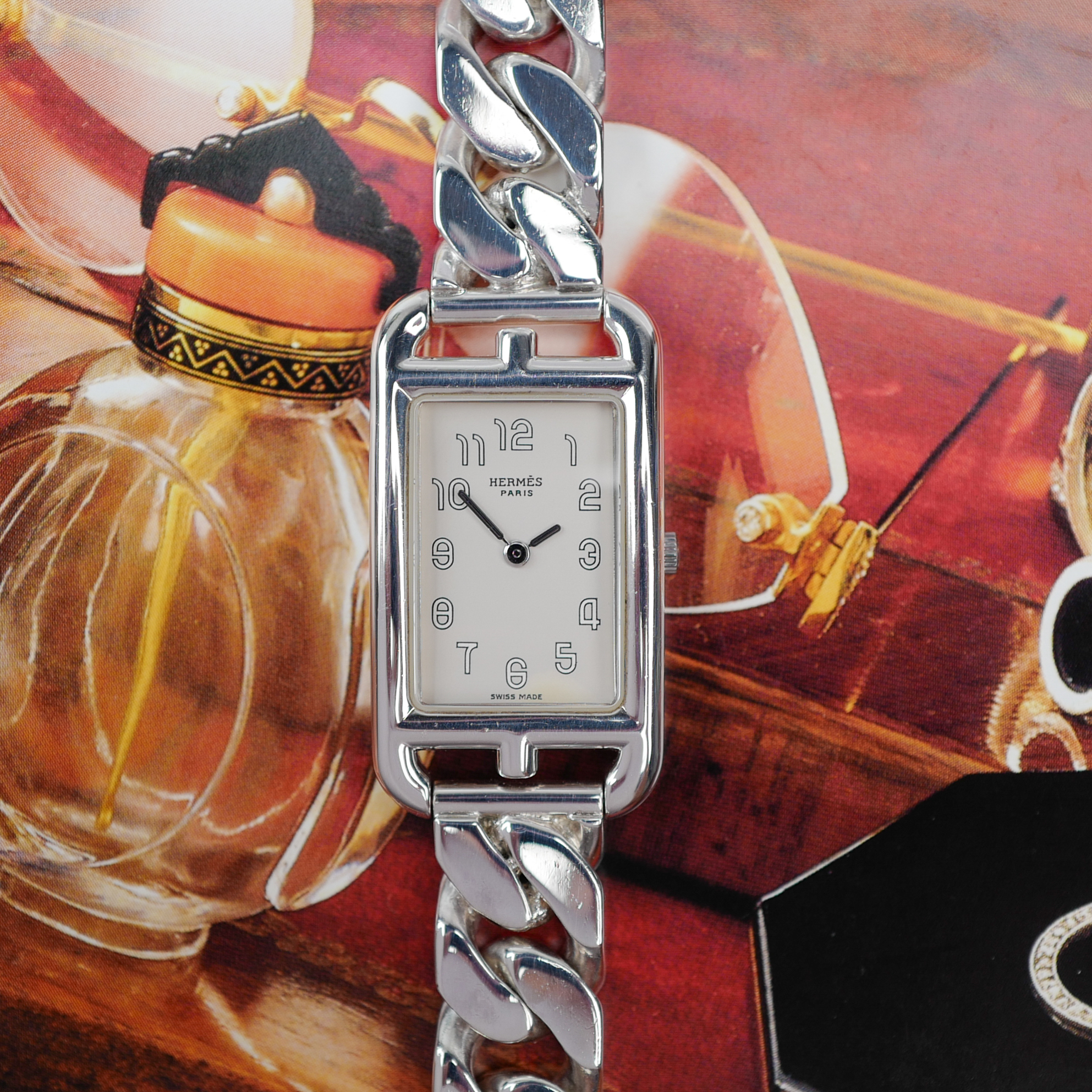 HERMÈS Nantucket « Chaine en argent massif » (Vintage 1990)