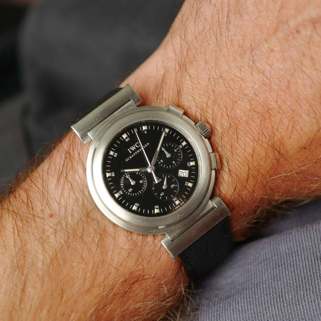 cafe-noir-montre-vintage-marseille-horloger-iwc-da-vinci-sl-chronograph-mecaquartz-1990