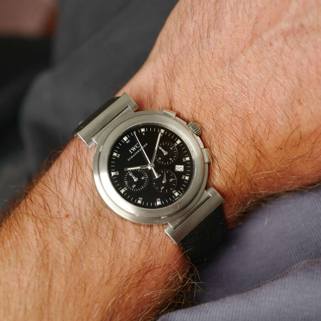 cafe-noir-montre-vintage-marseille-horloger-iwc-da-vinci-sl-chronograph-mecaquartz-1990