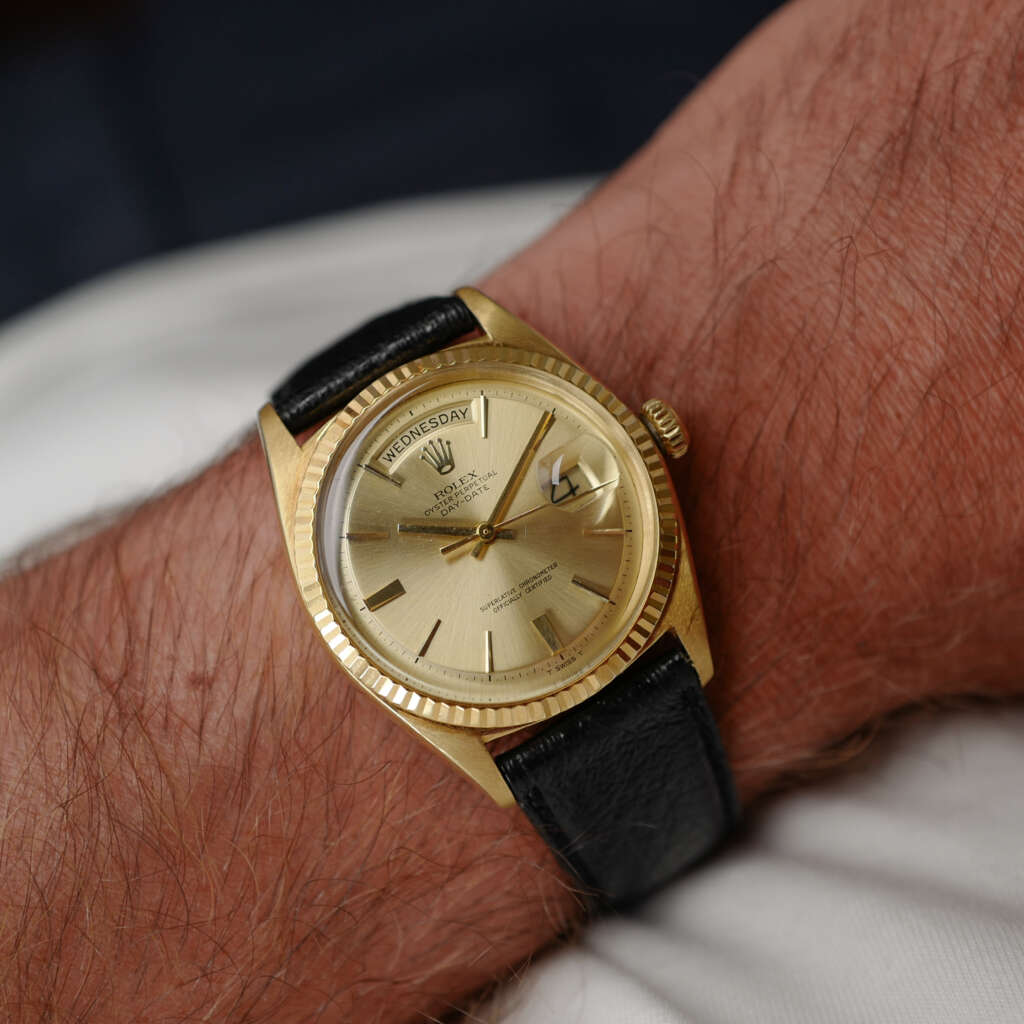 cafe-noir-montre-vintage-marseille-horloger-rolex-day-date-1803-no-lume-1979