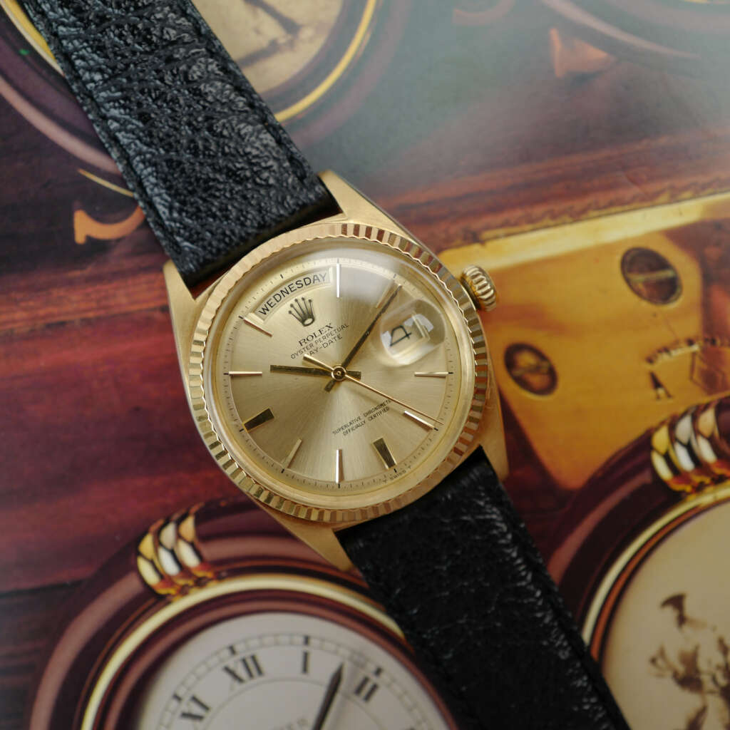 cafe-noir-montre-vintage-marseille-horloger-rolex-day-date-1803-no-lume-1979